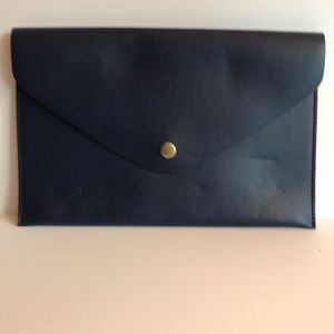 NWT - Navy J Crew Clutch with Gold Interior (BUY 3 GET ONE FREE!)*